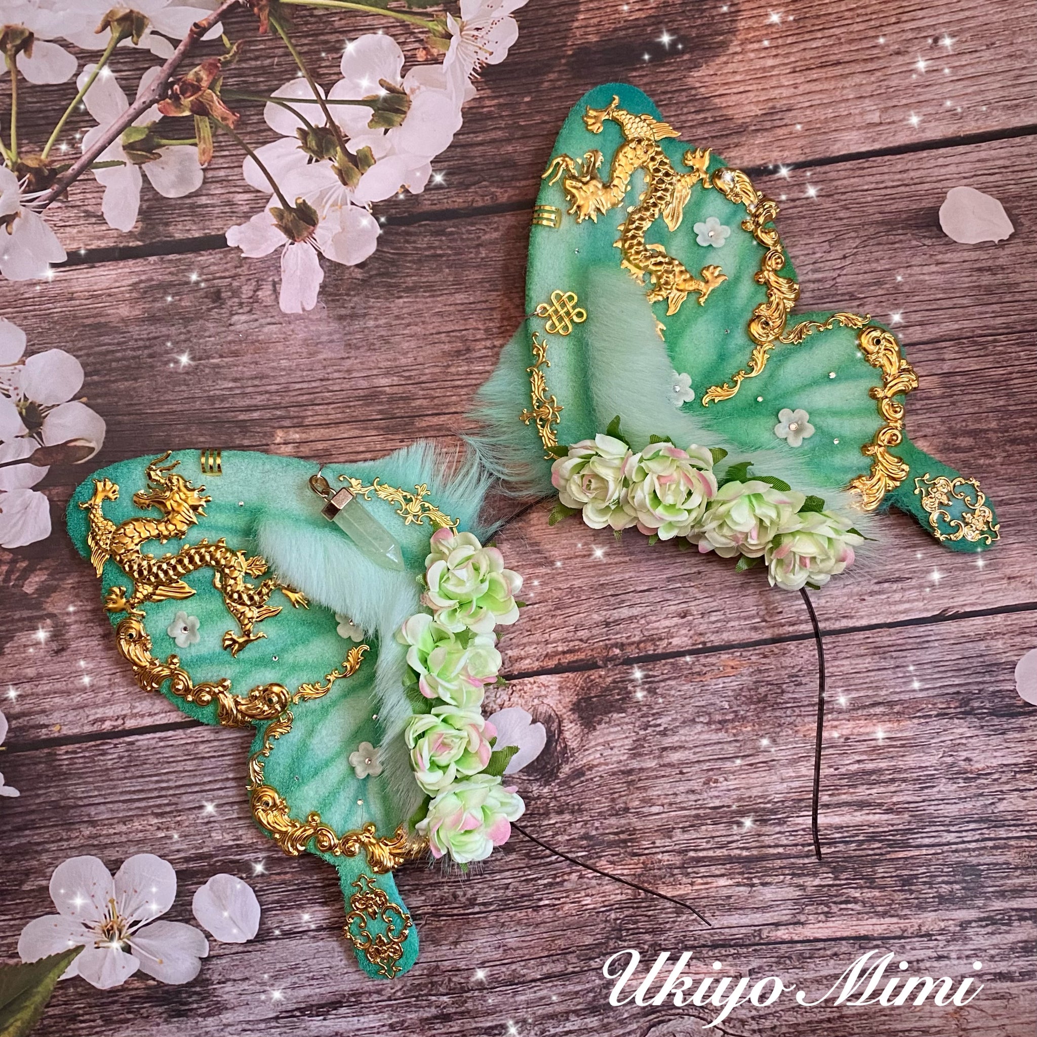 Jade Butterfly Ears