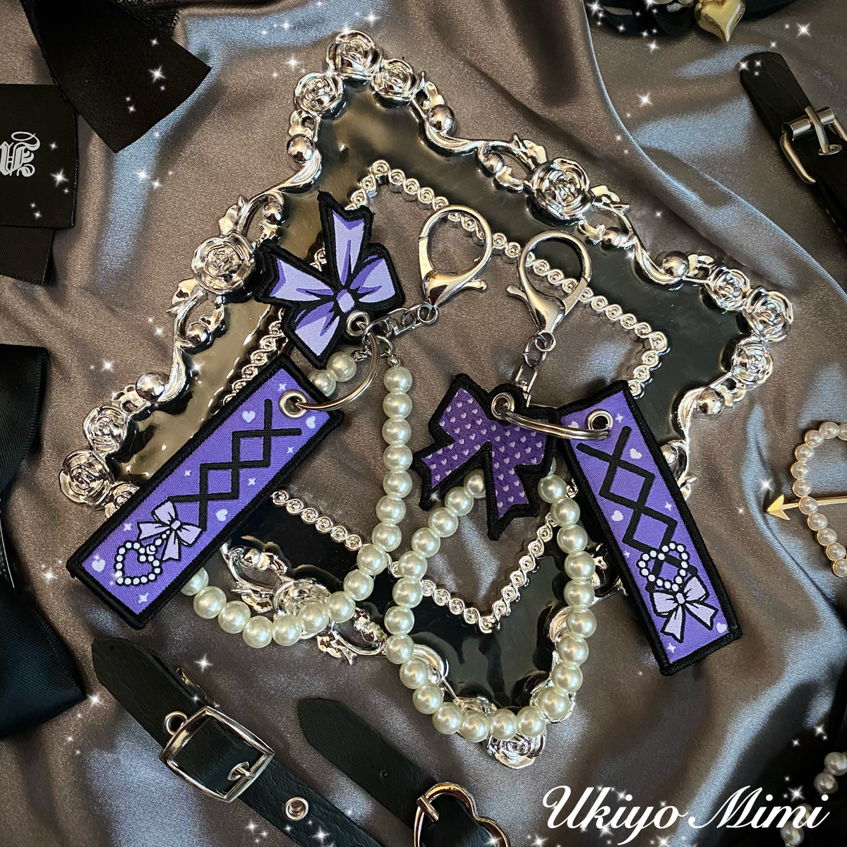 Jirai-kei” Bow Keychain – Ukiyo Mimi