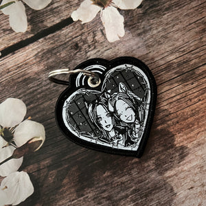 Nana heart keychain