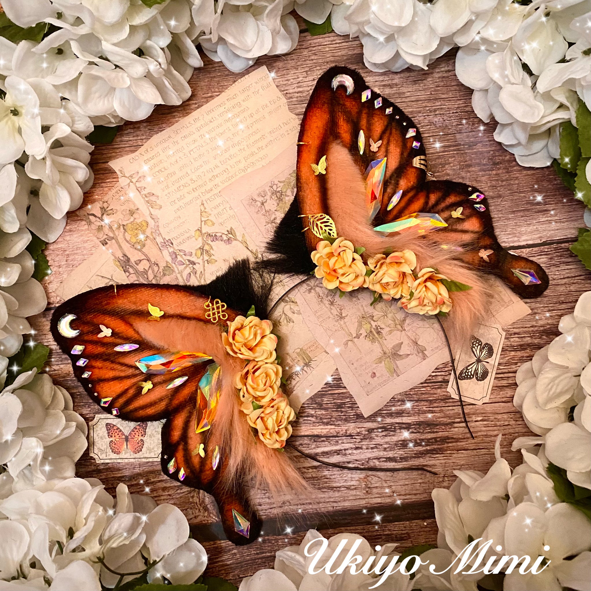 Monarch Butterfly Ears (set)